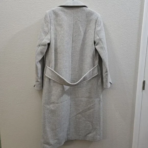Zadig & Voltaire Mulan Double Breasted Grey Coat Size S New - Picture 15 of 16